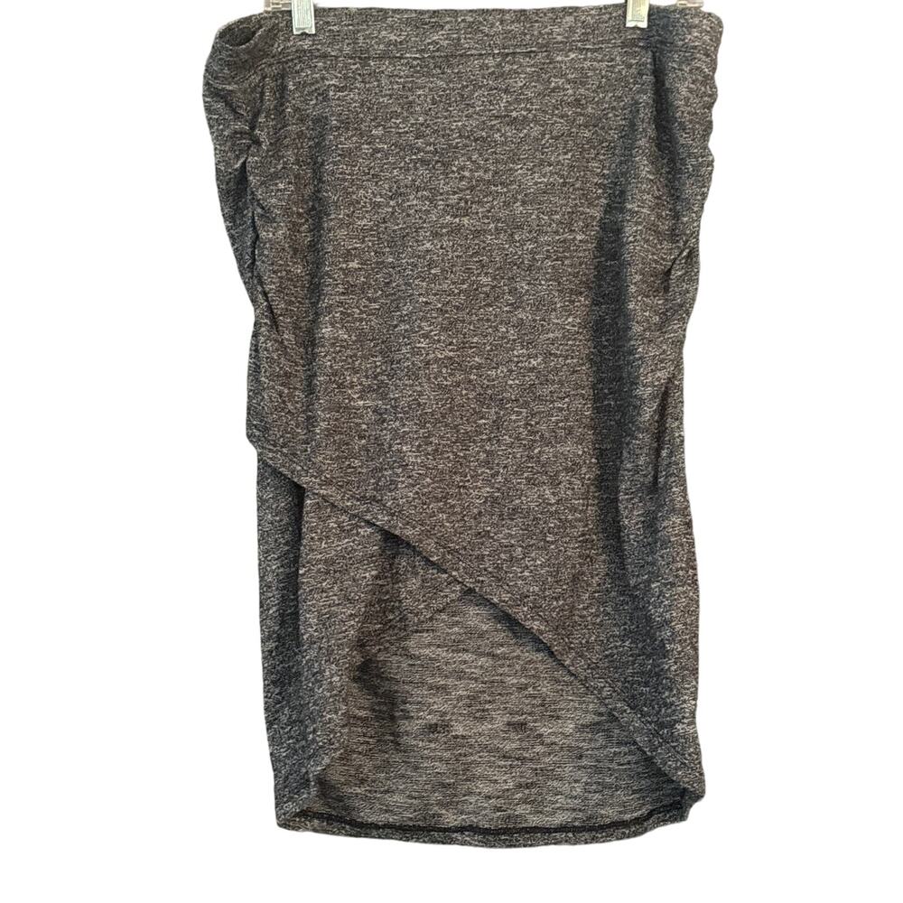 Lola by AFG Stretchy Knit Elastic Waist Knee Length Tulip Skirt Womans Size XL